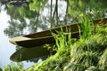 Boat by lake