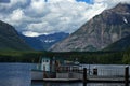 Boat on lake in Montana