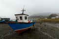 Boat by the lake from Portree Skye island