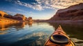 boat lake powell fishing Royalty Free Stock Photo