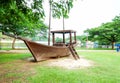 Boat beside lake, Shah Alam, Malaysia