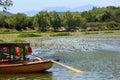 Boat Lake Yuanming Yuan Garden Beijing Royalty Free Stock Photo