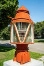 Boat lantern at Le MusÃ©e maritime du QuÃ©bec