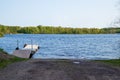Boat launch along Chippewa Flowage in the Northwoods