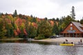 Boat Launch on Canoe Lake in Algonquin Park Ontario