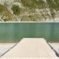 Boat launch ramp in France Royalty Free Stock Photo