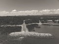 Boat Launching Ramp On The Ocean Royalty Free Stock Photo