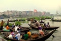 Boat and life in Dhaka