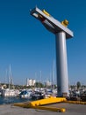 Boat lifter crane Royalty Free Stock Photo