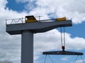 Boat lifter crane Royalty Free Stock Photo