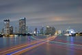 Boat light trails