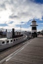 Boat and lighthouse in Oslo