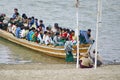 Burmese people on a boat