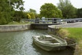 Boat at Lock on River Thames