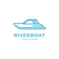 Boat logo design template vector isolated illustration Royalty Free Stock Photo