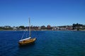 Boat looking at the Puerto Varas city, Chile