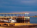 Boat at low tide