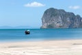 A boat makes its way to Pak Meng beach