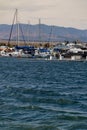 Boat marina on Lake Pueblo state park Colorado lake reservoir Royalty Free Stock Photo