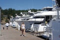 Boat marina on San Juan island