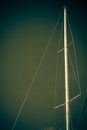 Boat mast on blue sky Royalty Free Stock Photo