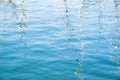 Boat masts reflection abstract in Italian waters