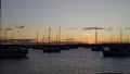 Boat Masts at Sunset