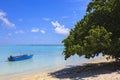 Boat in Maupiti Island