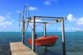 Boat in Maupiti Island