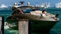 Boat on the Miami River Downtown Miami, FL