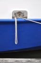 Boat moored with rope Royalty Free Stock Photo