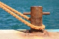 Boat mooring Royalty Free Stock Photo