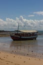 Boat in morro de sao paulo brasil, third beach Royalty Free Stock Photo
