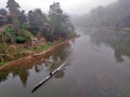 A boat on the Namtha River, Luang Namtha, Northern Laos