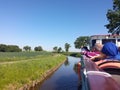 Boat nature field Royalty Free Stock Photo