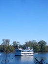 A boat navigates the Connecticut River
