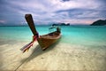 Boat near the beach Royalty Free Stock Photo