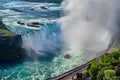 Boat in the Niagara River. Niagara Falls Royalty Free Stock Photo