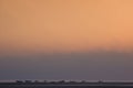 Boat in the ocean at sunrise Royalty Free Stock Photo