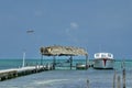 Boat off the coast of Caye Caulker