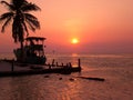 sunset at Caye Caulker, Belize