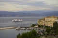 Boat passing near the dock