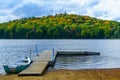 Boat in Petit Lac Monroe Royalty Free Stock Photo