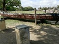 The boat place inside of the jaffna fort in Sri Lanka