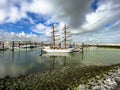 The port of Cadzand, The Netherlands Royalty Free Stock Photo