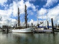 The port of Cadzand, The Netherlands Royalty Free Stock Photo