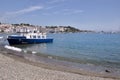 Boat at Port CadaquÃÂ©s in Spain