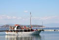 Boat in Port Limenas - Thassos Greece