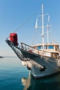 Boat in port of Makarska, Croatia Royalty Free Stock Photo