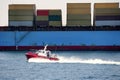 Boat port pilots compared to cargo container